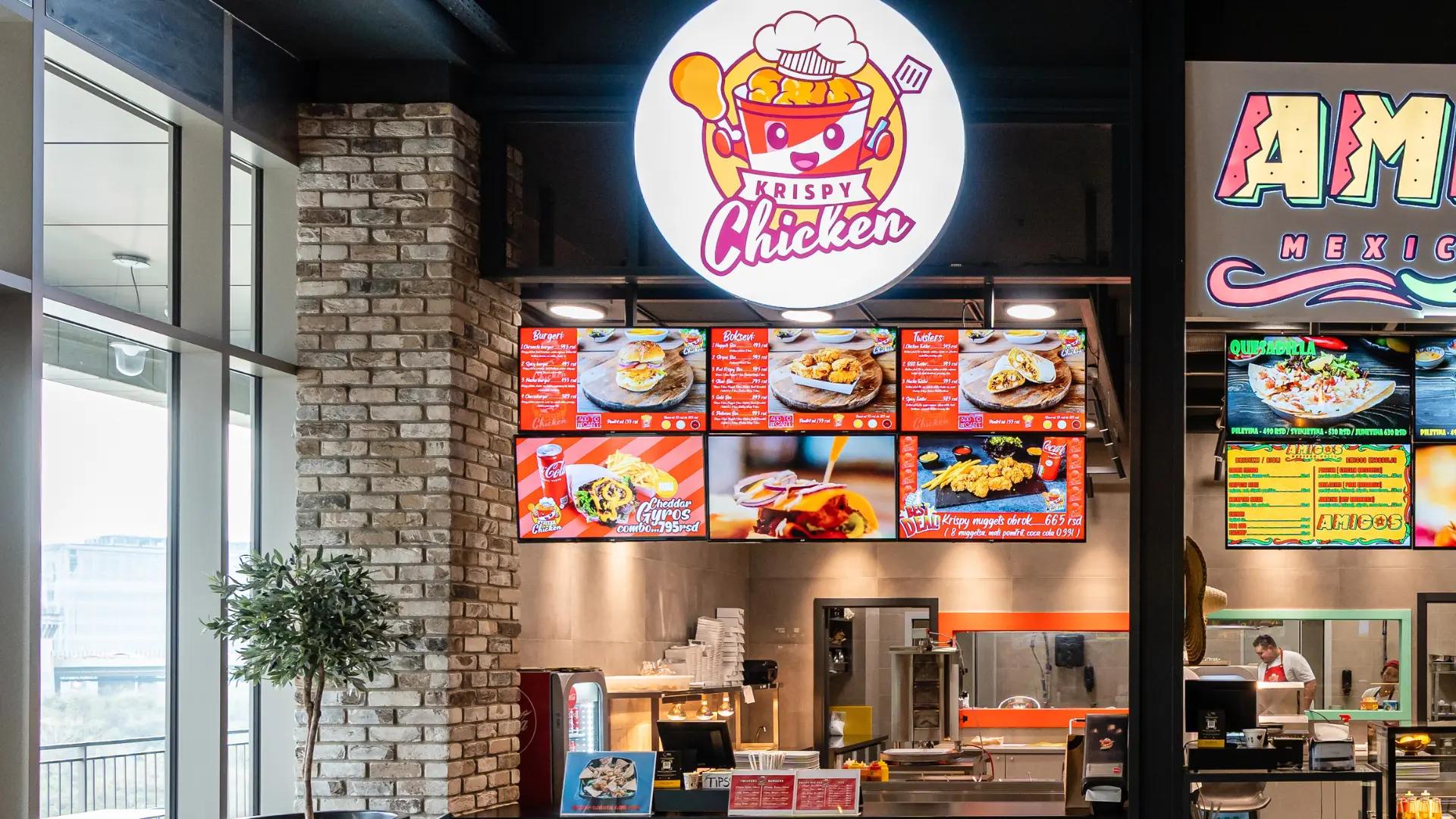 Galerija Beograd: Restaurant Krispy Chicken, image size:1920x1080